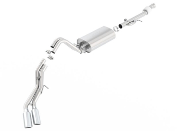 Picture of Borla 15-16 Cadillac Escalade ESV 6.2L Auto Trans Dual Round Rolled Truck Side Exit Catback Exhaust