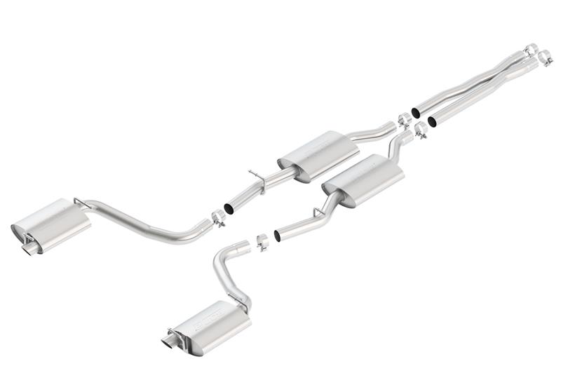 Picture of Borla 15-16 Dodge Charger R/T 5.7L No Tip Use Factory Valence Single Split Rear Exit S-Type Exhaust