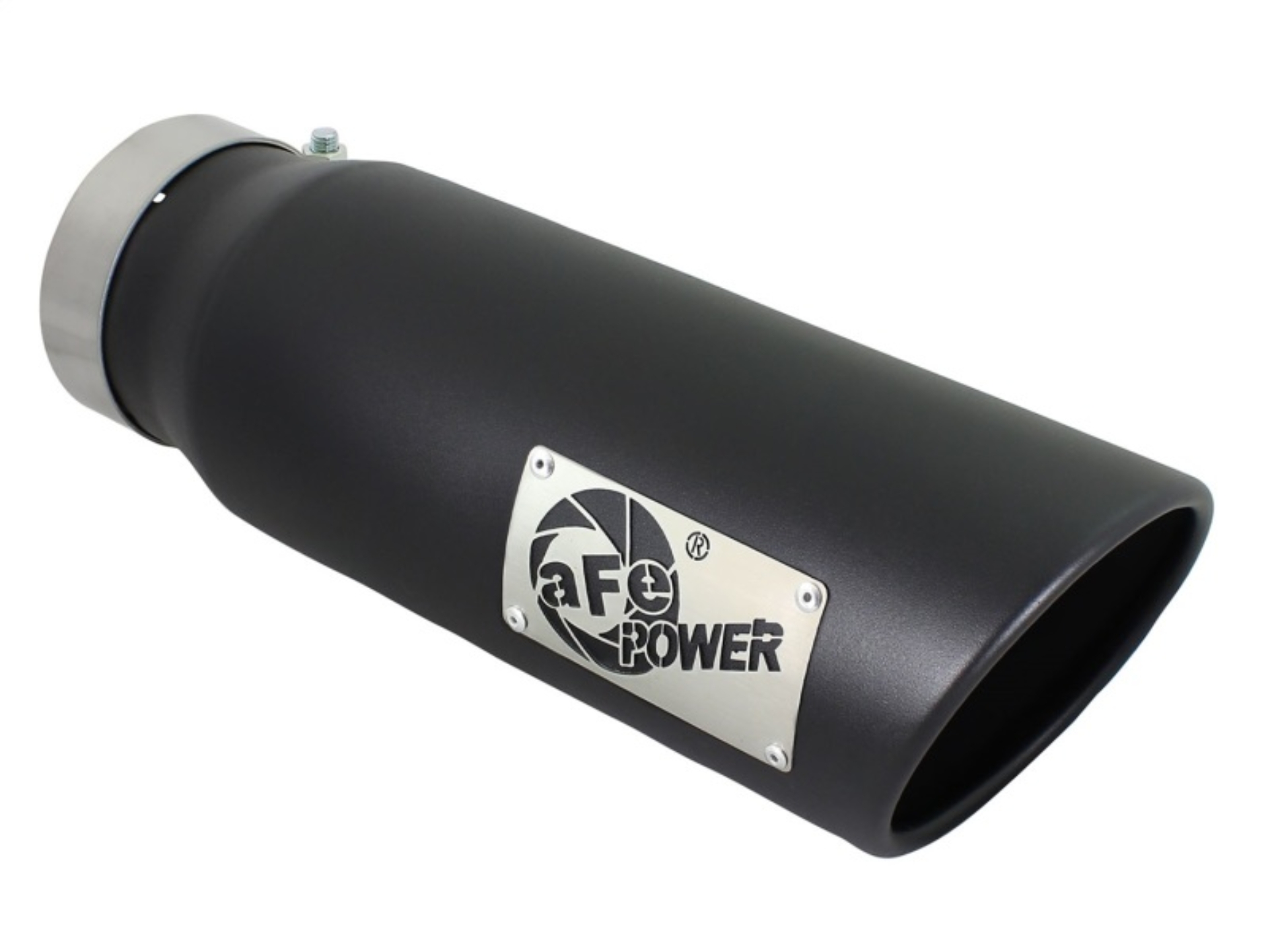 Picture of aFe Diesel Exhaust Tip Bolt On Black 4in Inlet x 5in Outlet x 15in