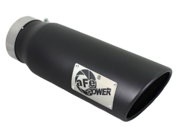 Picture of aFe Diesel Exhaust Tip Bolt On Black 4in Inlet x 5in Outlet x 15in