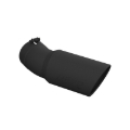 Picture of MBRP Universal Tip 6in OD 5in Inlet 15.5in Length 30 Deg Bend Angled Rolled End Black