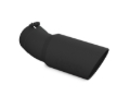 Picture of MBRP Universal Tip 6in OD 5in Inlet 15.5in Length 30 Deg Bend Angled Rolled End Black