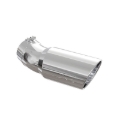 Picture of MBRP Universal Tip 6in OD 5in Inlet 15.5in Length 30 Deg Bend Angled Rolled End T304