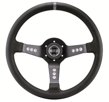 Picture of Sparco Steering Wheel L777 Leather Black