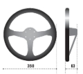 Picture of Sparco Steering Wheel L777 Suede Black