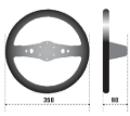 Picture of Sparco Steering Wheel 215 Suede Black