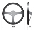 Picture of Sparco Steering Wheel 345 Leather Black