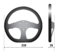 Picture of Sparco Steering Wheel 353 Suede Black (NO HORN INCLUDED)