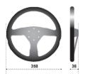 Picture of Sparco Steering Wheel 375 Suede Black