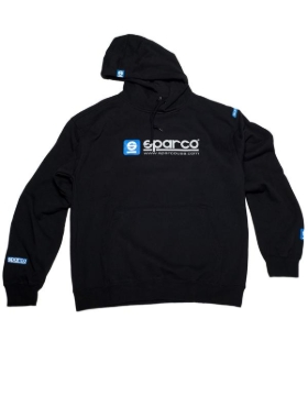 Picture of Sparco Sweatshirt Hooded WWW Blk Xsml