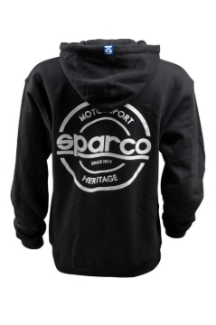 Picture of Sparco Sweatshirt Hooded S-Seal Blk Sml