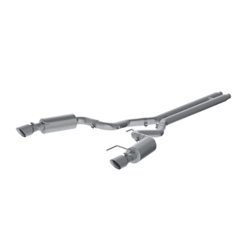 Picture of MBRP 15 Ford Mustang GT 5.0 Convertible T409 3in Cat Back Dual Split Rear Exit (Street Version)