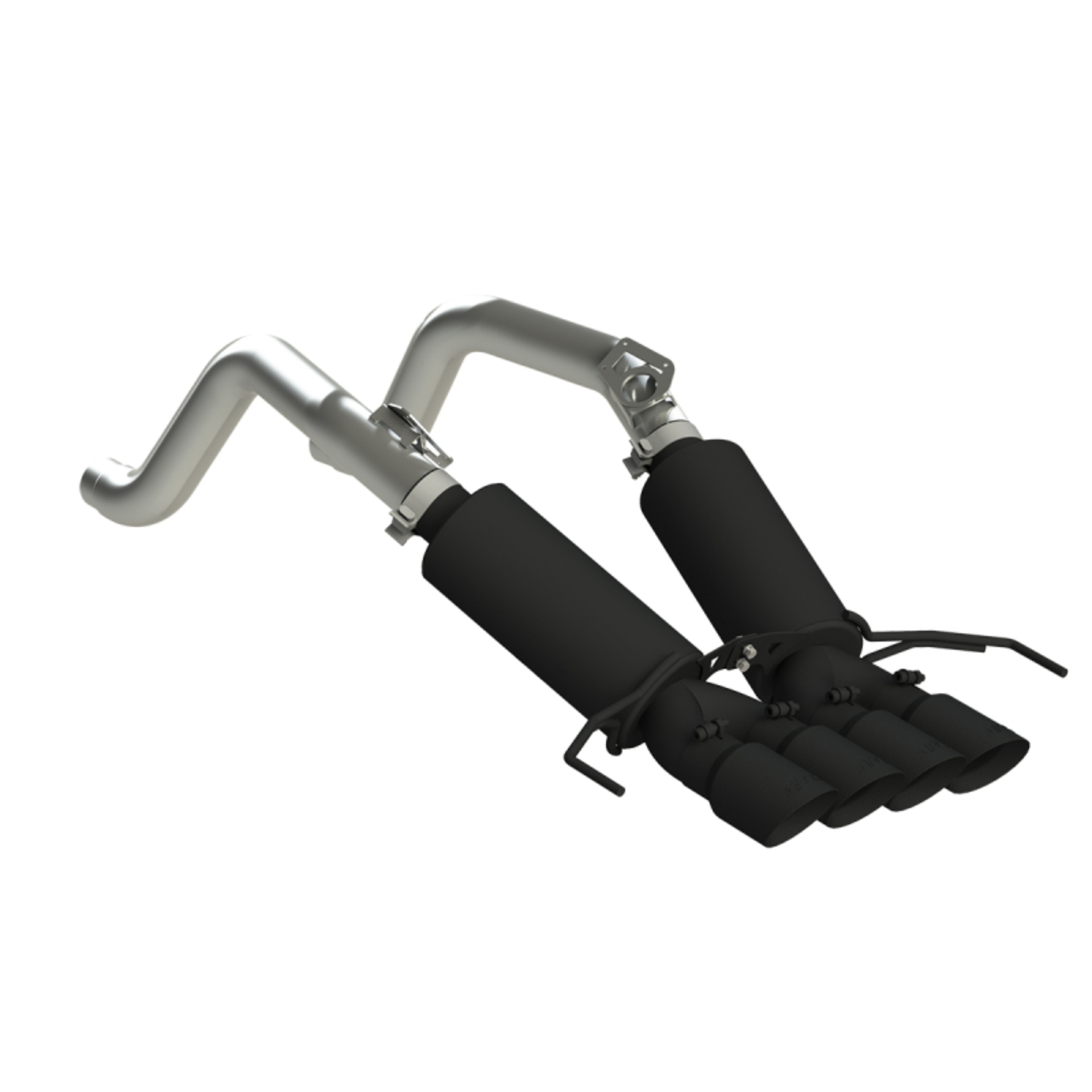 Picture of MBRP 14-19 Chevy Corvette V8 6.2L 3in Black Dual Cat Back w/ 4in Quad Dual Wall Tips