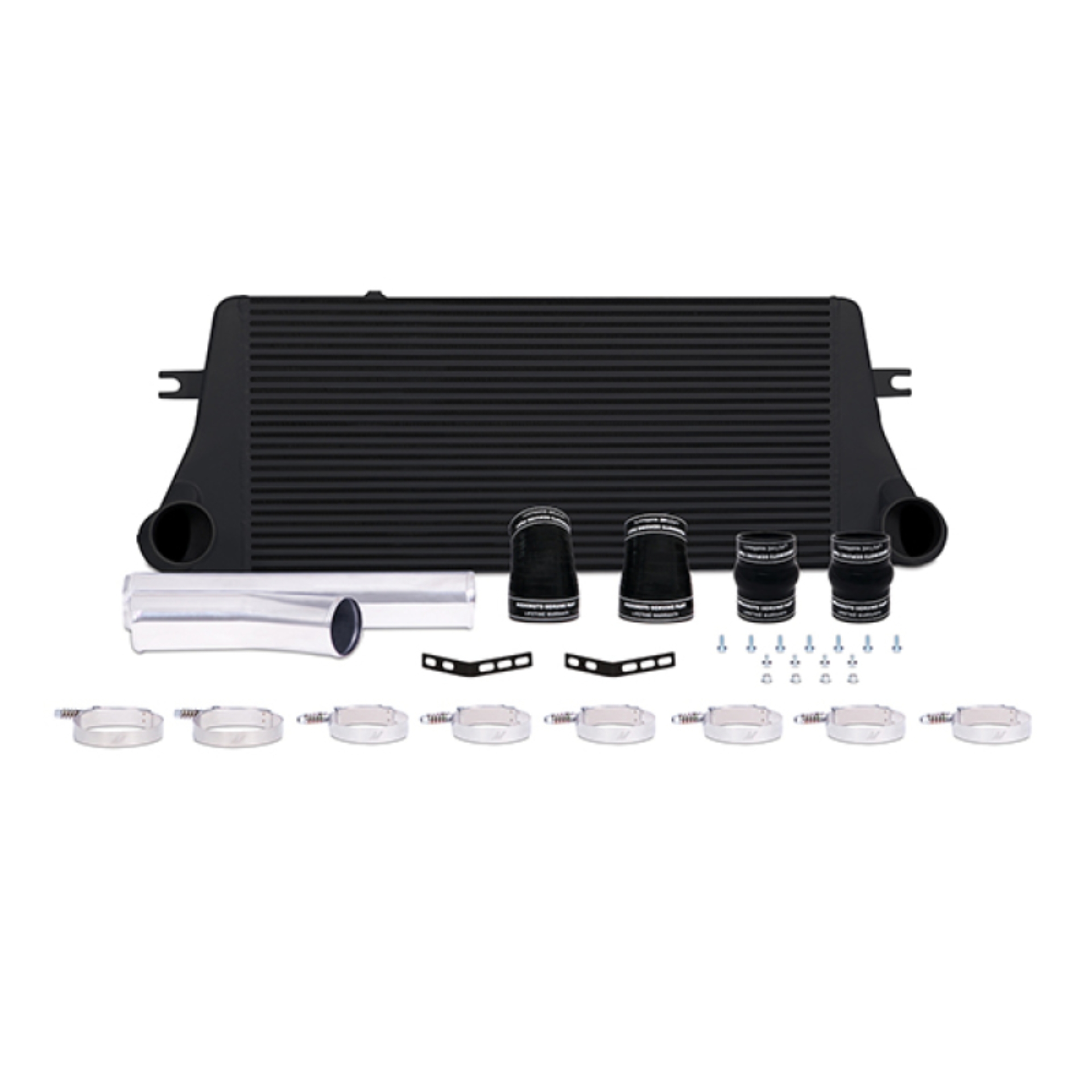 Picture of Mishimoto 94-02 Dodge Ram 2500 5.9L Cummins Intercooler Kit w/ Pipes (Black)