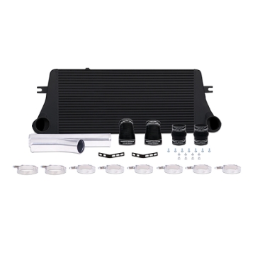 Picture of Mishimoto 94-02 Dodge Ram 2500 5.9L Cummins Intercooler Kit w/ Pipes (Black)
