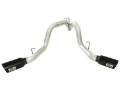 Picture of aFe MACHForce XP Exhaust Aluminized Dual Split DPF Back 11-15 GM Diesel Truck V8-6.6L (td) (BLK tip)