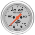 Picture of Autometer Ultra-Lite 52mm 0-100 PSI Fuel Pressure w/ Peak Memory Warning Gauge