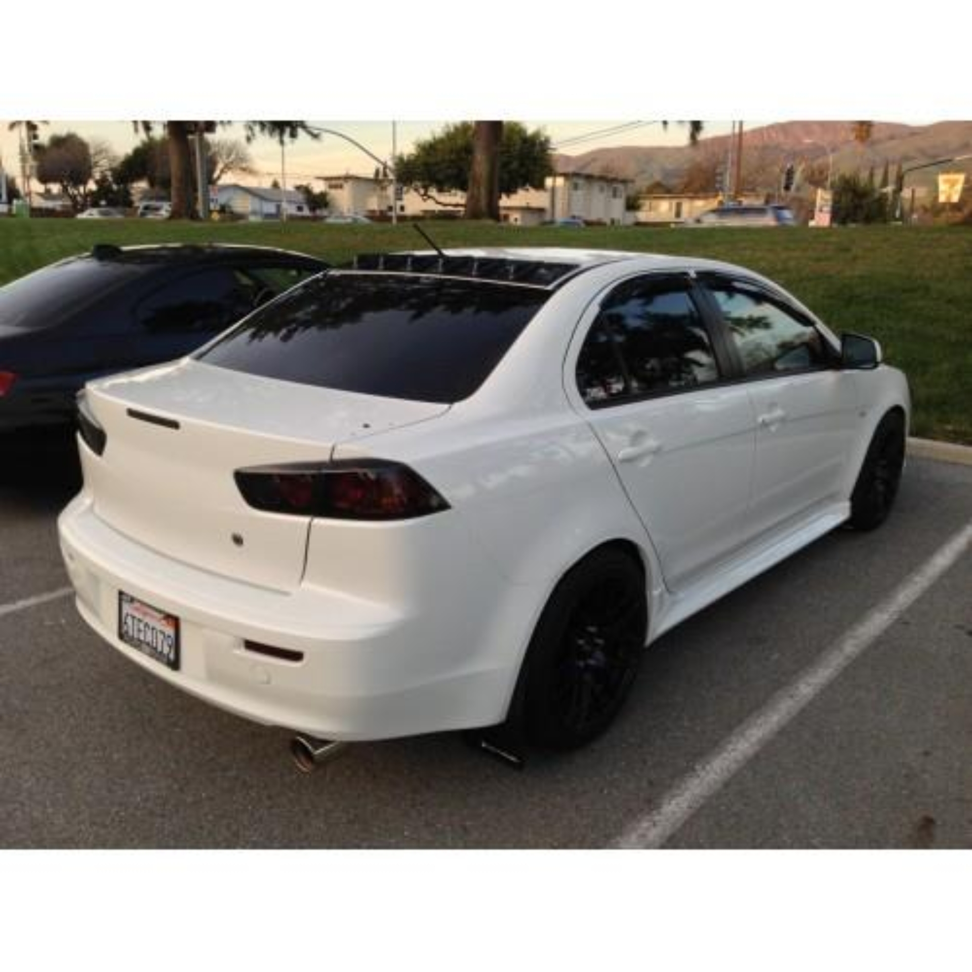 Picture of BLOX Racing 08+ Mitsubishi Lancer Vortex Generator - ABS Black