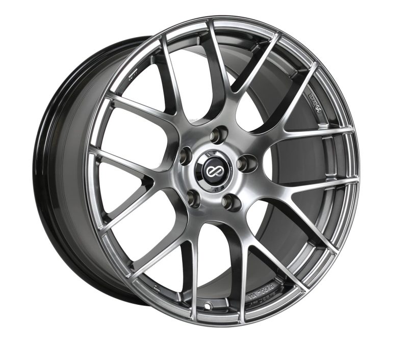 Picture of Enkei Raijin 18x8 45mm Offset 5x114.3 Bolt Pattern 72.6 Bore Dia Hyper Silver Wheel