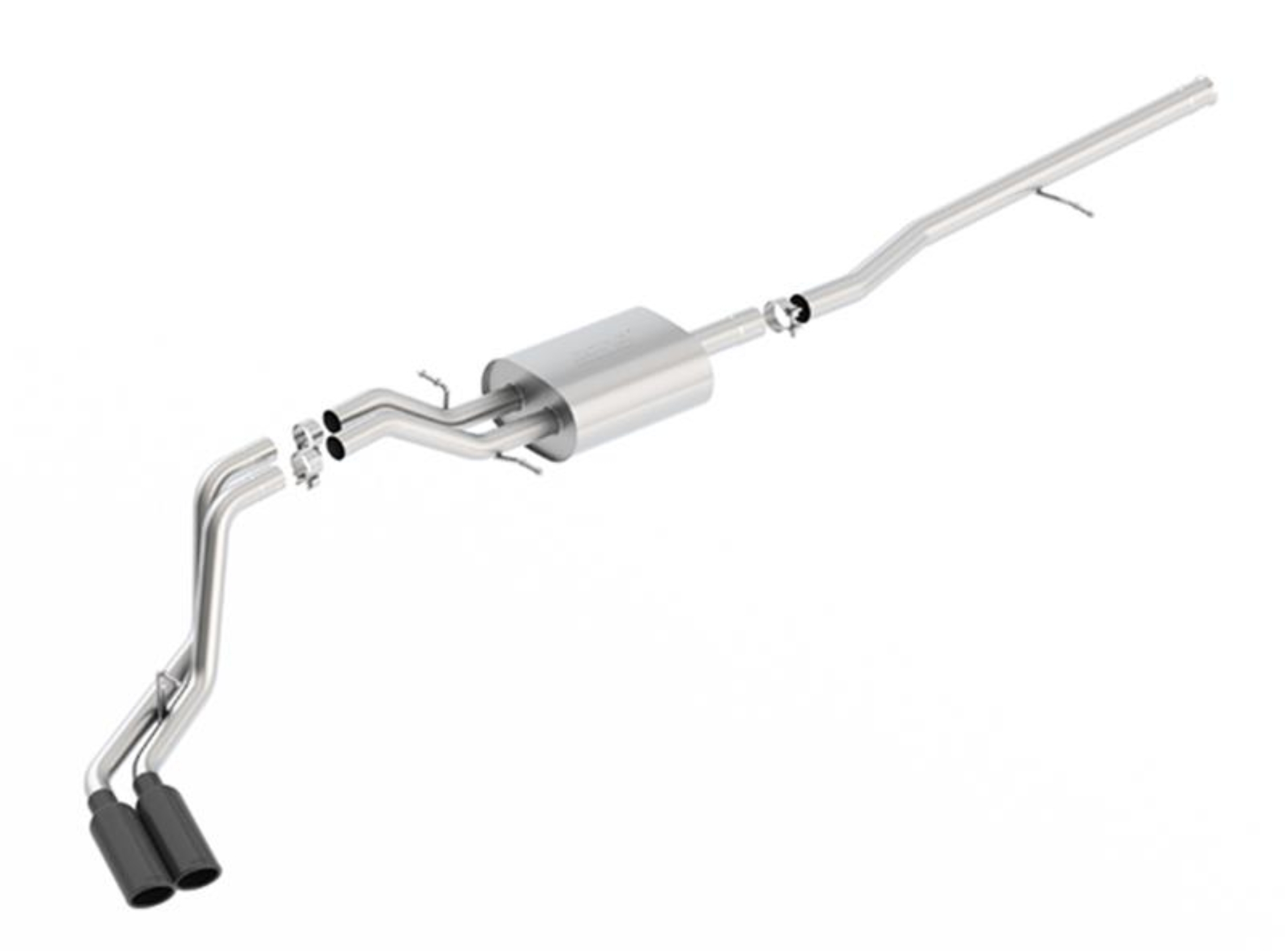 Picture of Borla S-Type Cat-Back 14-15 Sierra 1500 Std Bed/CC Short Bed 143.5in WB Side Exit Exhaust Black Tips
