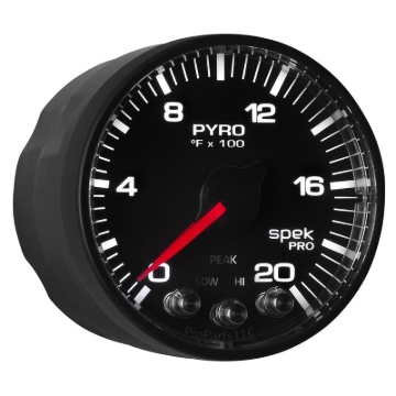 Picture of Autometer Spek-Pro 52.4mm 0-2000F Digital Stepper Motor Pyrometer Gauge