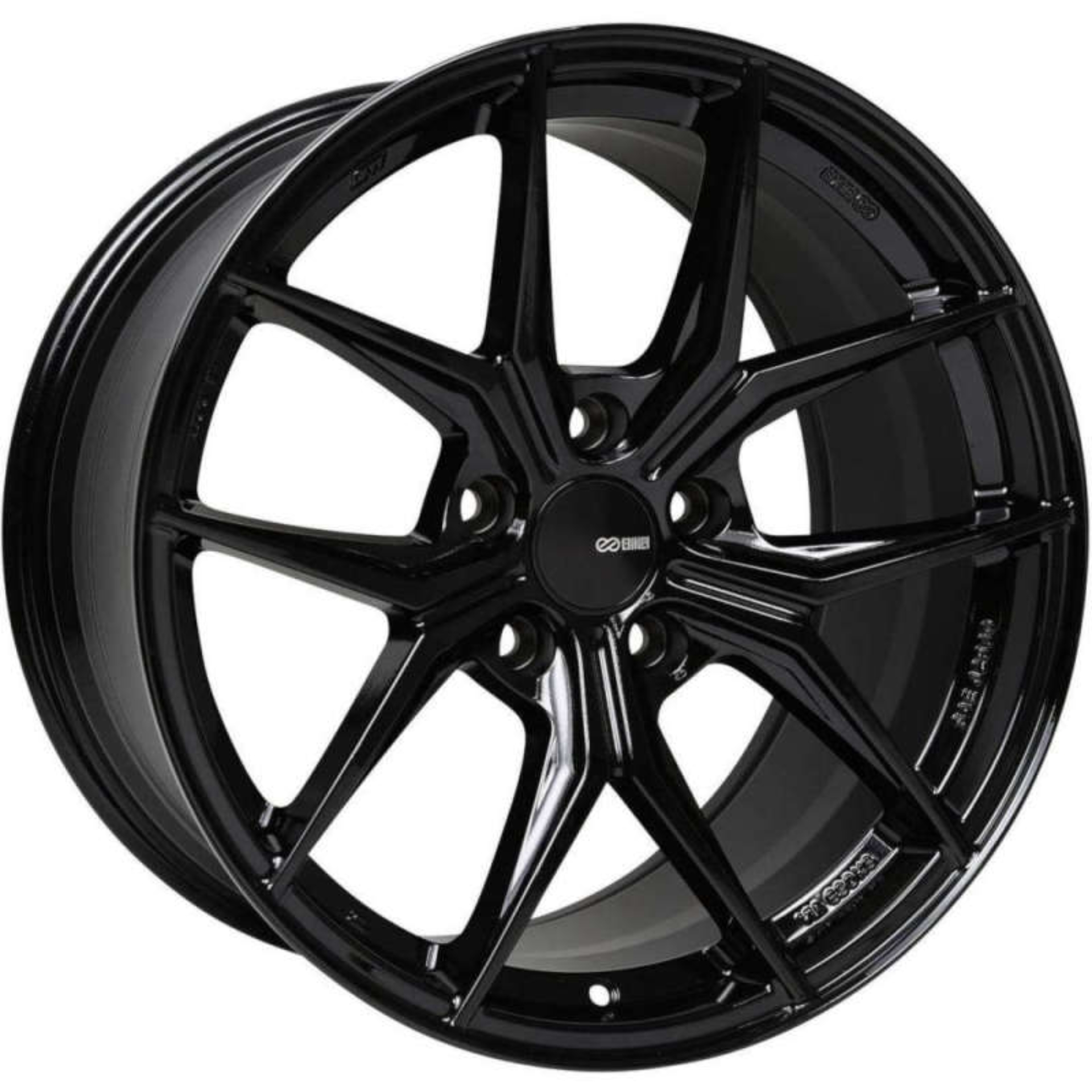 Picture of Enkei TSR-X 18x8 45mm Offset 5x100 BP 72.6mm Bore Gloss Black Wheel
