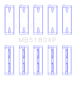 Picture of King Engine Bearings Renault F8Q/F7R/F8M (Size STD) Performance Main Bearing Set