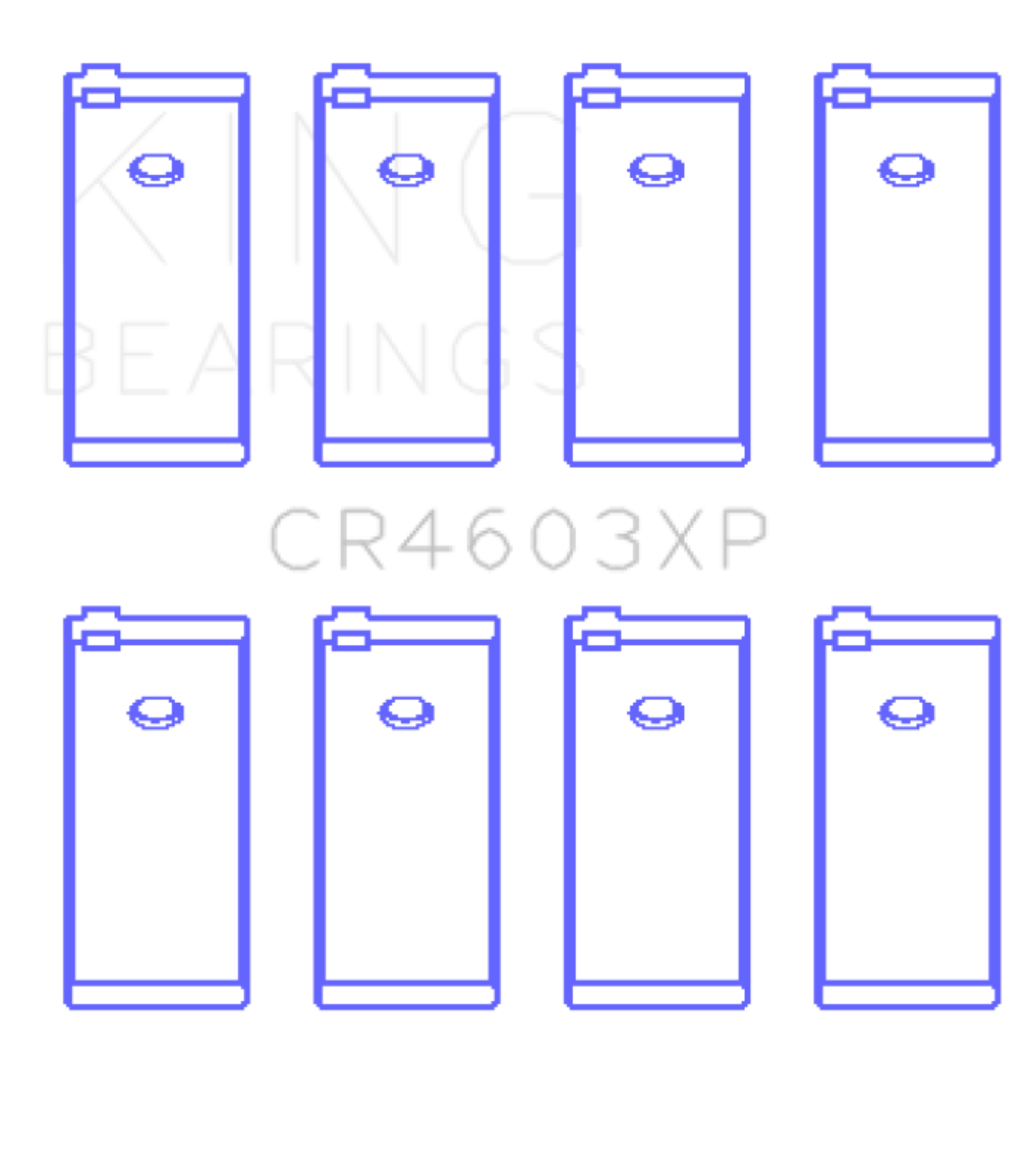 Picture of King Engine Bearings Peugeot 1.8L EW7J4/XU7JP4 (Size STD) Performance Rod Bearing Set