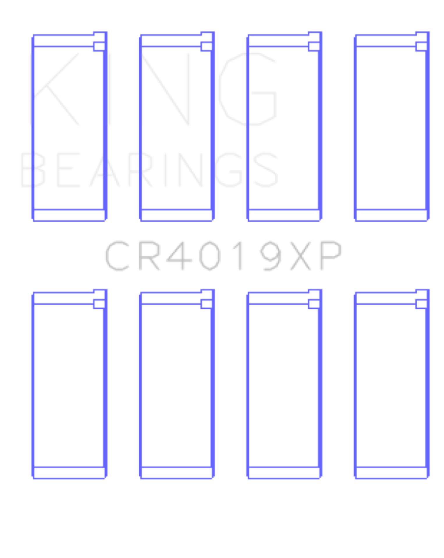 Picture of King Engine Bearings Renault F8Q 784/F7R/F1N (Size STD) Performance Rod Bearing Set