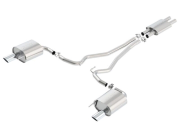 Picture of Borla Cat Back 15-17 Ford Mustang 3.7L V6 MT/AT 2.25in Pipe 4in Single Round Rolled Tips