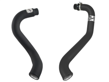 Picture of aFe BladeRunner 3in Black Intercooler Hot Cold Side Tubes Combo 02-04 GM Diesel Trucks 6.6L V8 (td)