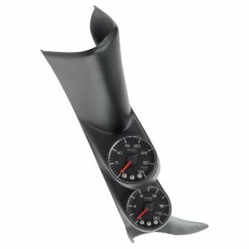Picture of Autometer Diesel Gauge Kit A-Pillar w/ Speaker 01-07 GM Boost/EGT 60psi/2000 degree F Black Spek-Pro