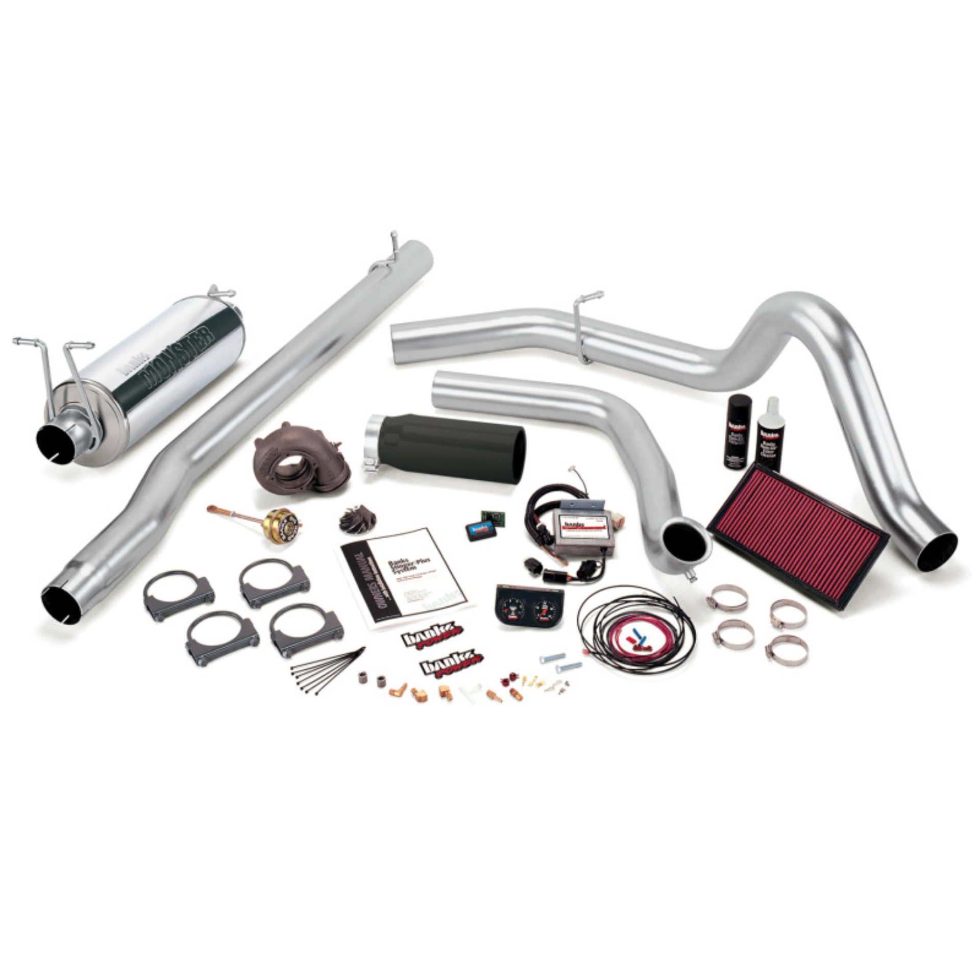 Picture of Banks Power 99 Ford 7.3L F250/350 Auto Stinger-Plus System - SS Single Exhaust w/ Black Tip