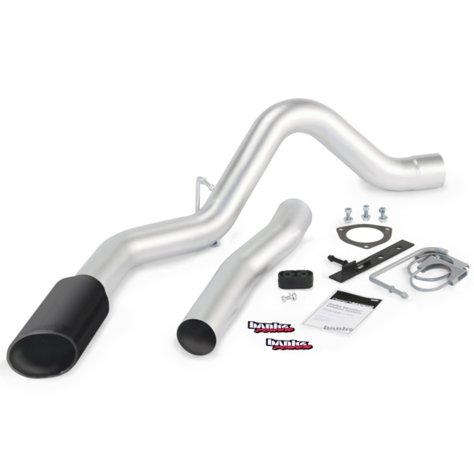 Picture of Banks Power 11-14 Chev 6.6L LML ECLB/CCSB/CCLB Monster Exhaust Sys - SS Single Exhaust w/ Black Tip