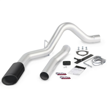 Picture of Banks Power 15 Chevy 6.6L LML ECLB/CCSB/CCLB Monster Exhaust System - SS Single Exhaust w/ Black Tip