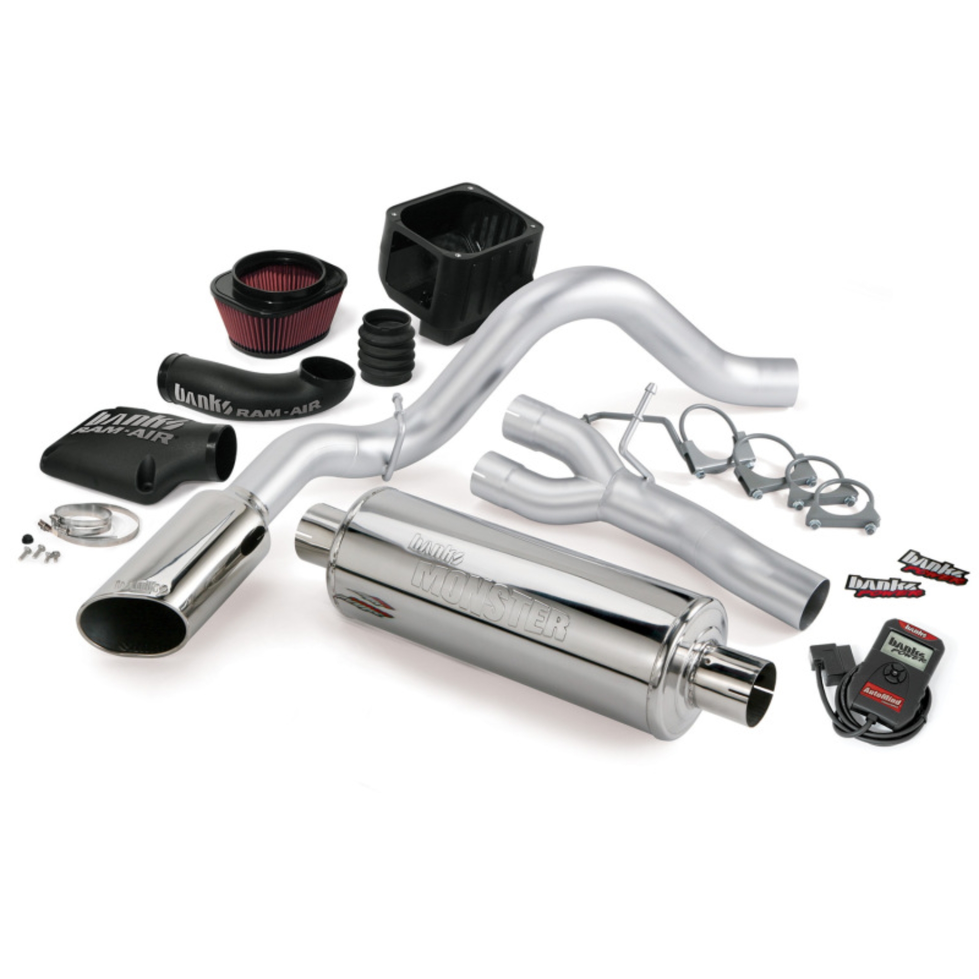 Picture of Banks Power 10 Chevy 5.3L CCSB FFV Stinger System - SS Single Side-Exit Exhaust w/ Chrome Tip