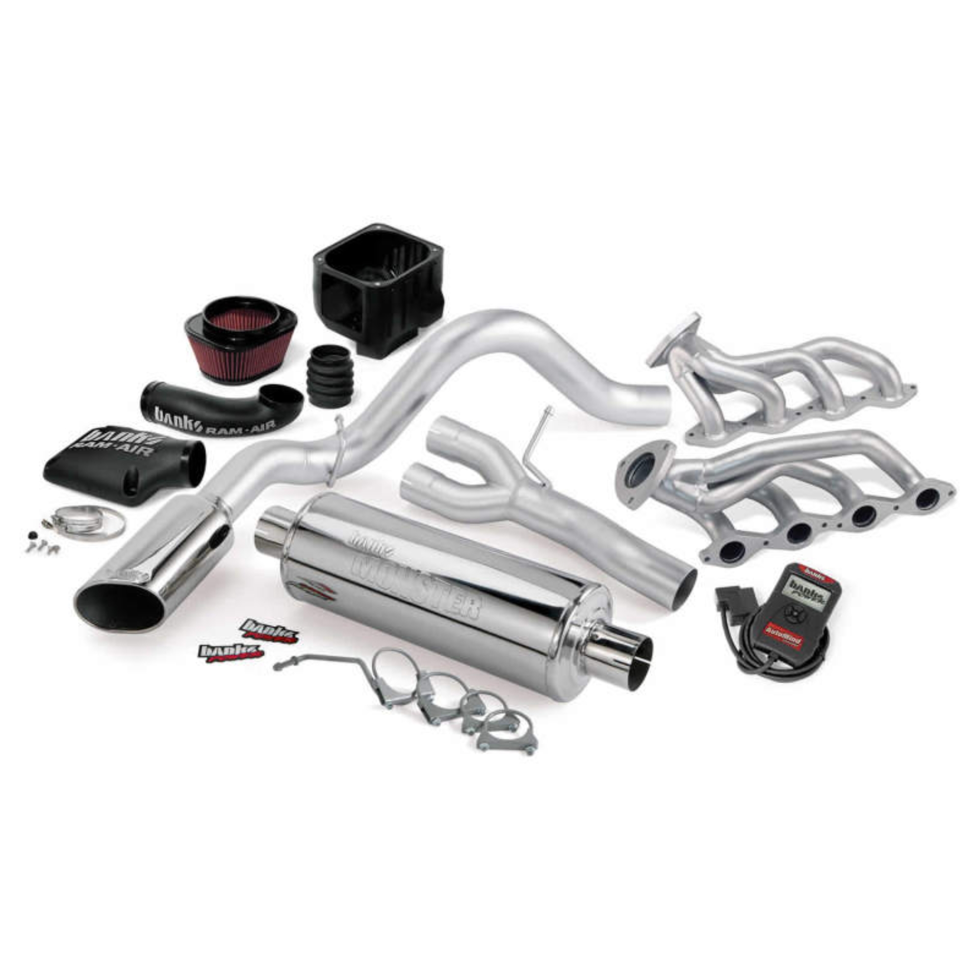 Picture of Banks Power 03-06 Chevy 4.8-5.3L EC/CCSB PowerPack System - SS Single Exhaust w/ Chrome Tip