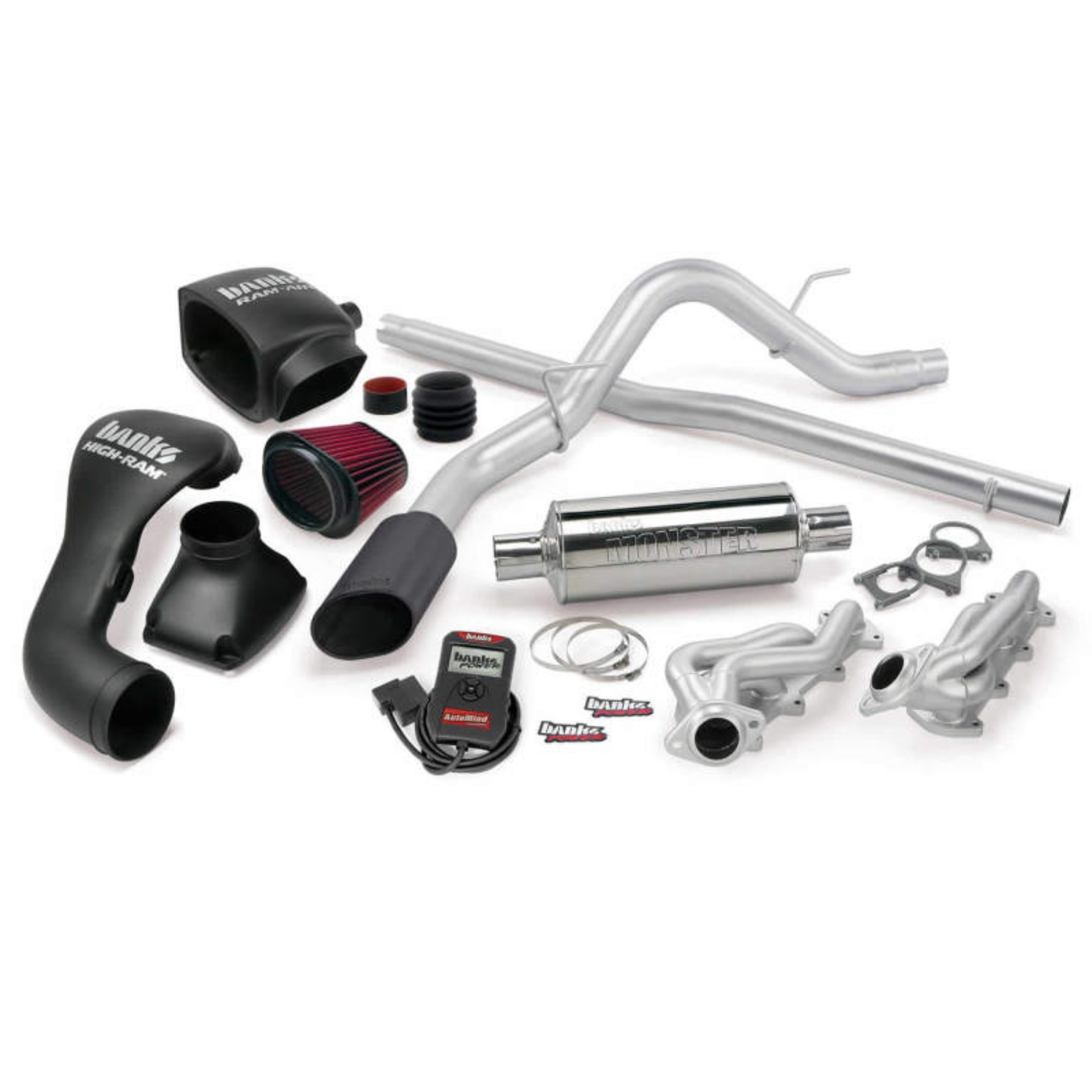 Picture of Banks Power 04-08 Ford 5.4L F-150 CCSB PowerPack System - SS Single Exhaust w/ Black Tip