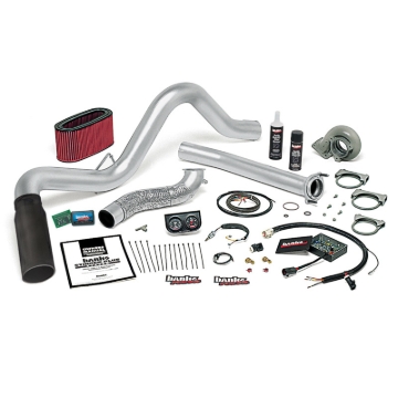 Picture of Banks Power 94-95.5 Ford 7.3L Auto Stinger-Plus System - SS Single Exhaust w/ Black Tip