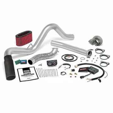 Picture of Banks Power 95.5-97 Ford 7.3L Auto Stinger-Plus System - SS Single Exhaust w/ Black Tip
