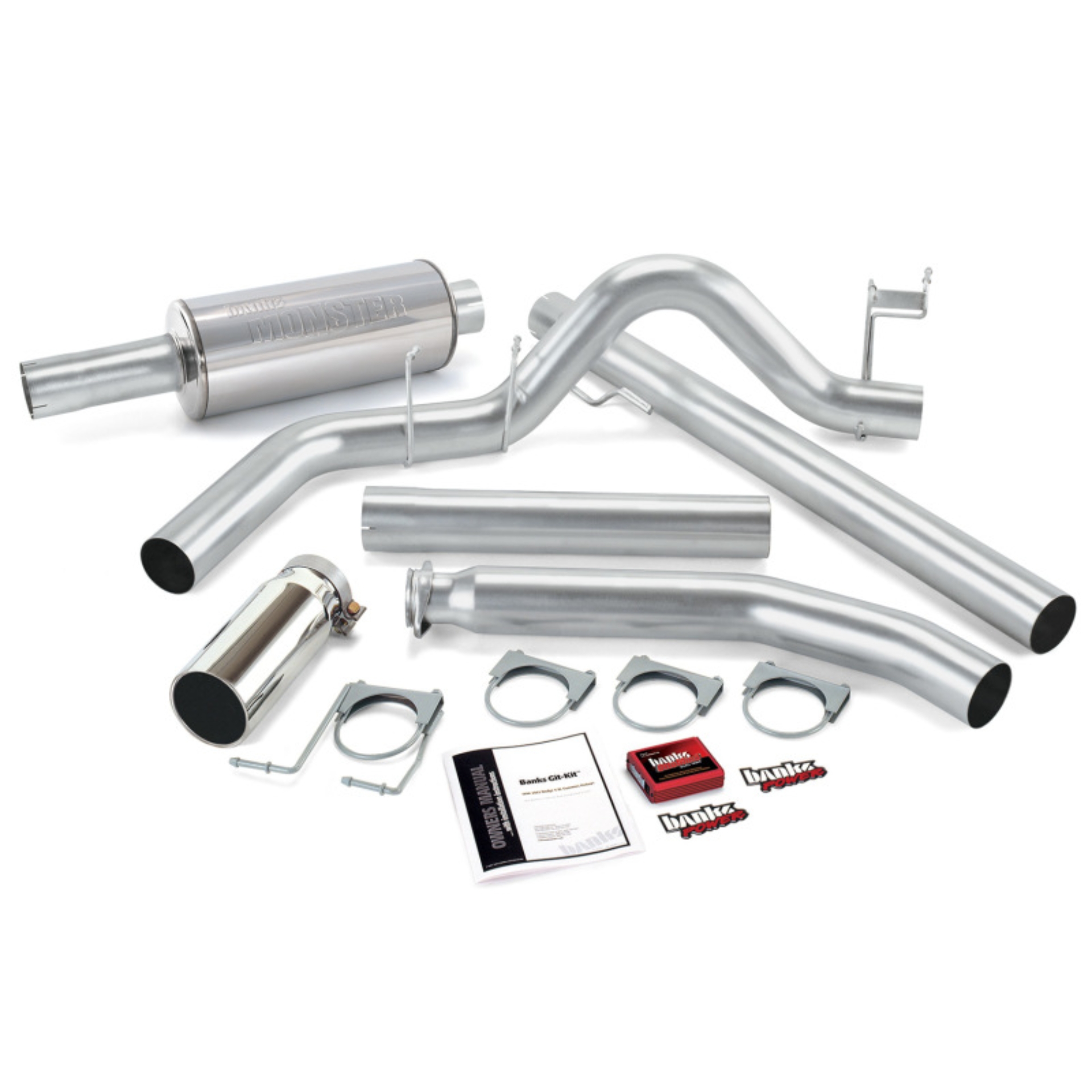 Picture of Banks Power 02 Dodge 5.9L Std Cab Git-Kit - SS Single Exhaust w/ Chrome Tip