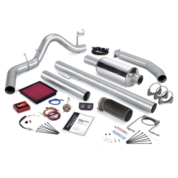 Picture of Banks Power 99-00 Dodge 5.9L Ext Cab Stinger System - SS Single Exhaust w/ Black Tip