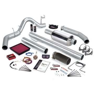 Picture of Banks Power 01 Dodge 5.9L 235Hp Ext Cab Stinger System - SS Single Exhaust w/ Black Tip