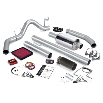 Picture of Banks Power 02 Dodge 5.9L 235Hp Ext Cab Stinger System - SS Single Exhaust w/ Black Tip