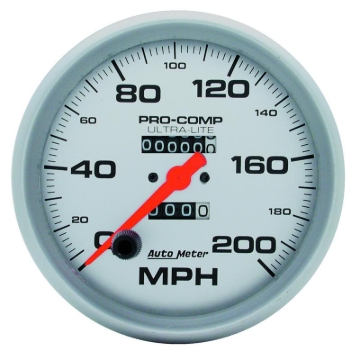 Picture of Autometer Ultra-Lite 5 inch 200 MPH Mechanical In Dash Speedometer