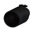 Picture of MBRP Universal Tip 4in O.D. Angled Rolled End 2.5in inlet 12in length Black