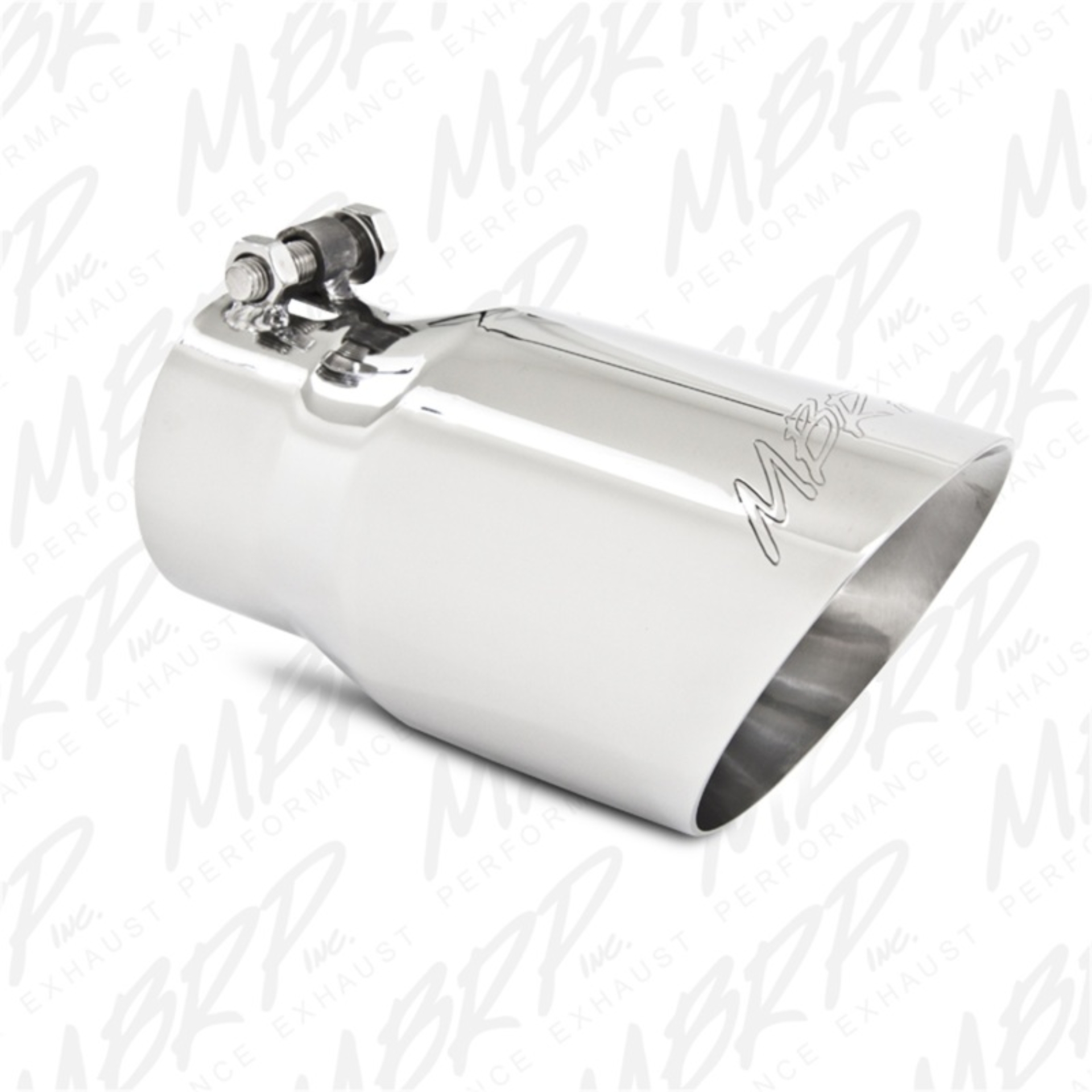 Picture of MBRP Universal Tip 4in O.D. Dual Wall Angled 3in inlet 8in length T304