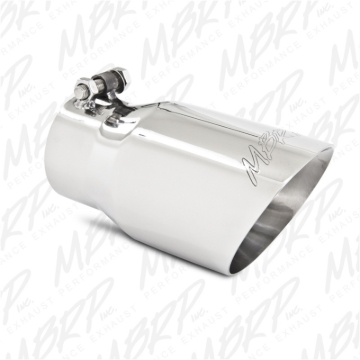 Picture of MBRP Universal Tip 4in O.D. Dual Wall Angled 3in inlet 8in length T304