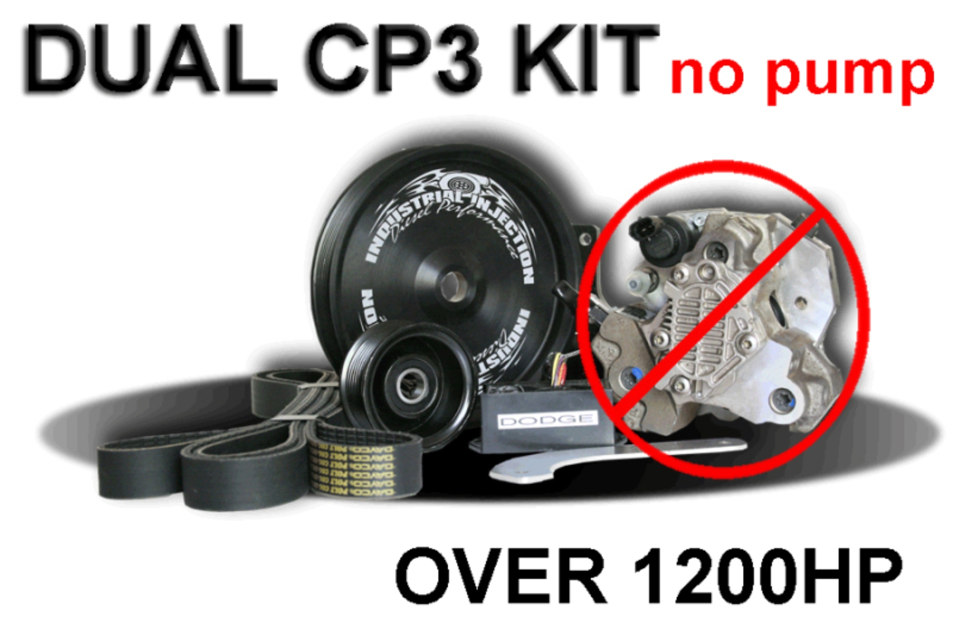 Picture of Industrial Injection 2003-13 Dodge 5.9L CR Dual Cp3 Kit Dodge 1200+ Hp (Kit Only)