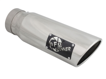 Picture of aFe Diesel Exhaust Tip Bolt On Polished 4in Inlet x 5in Outlet x 15in